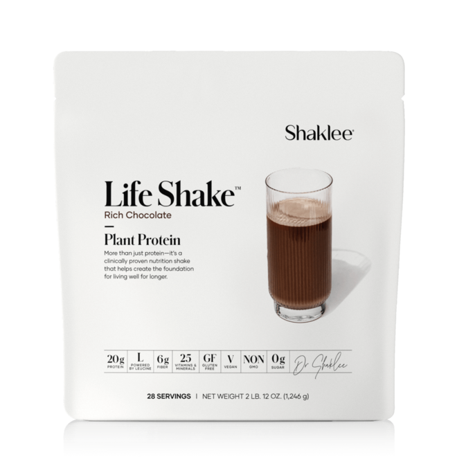 Life Shake Plant Protein Rich Chocolate by Shaklee